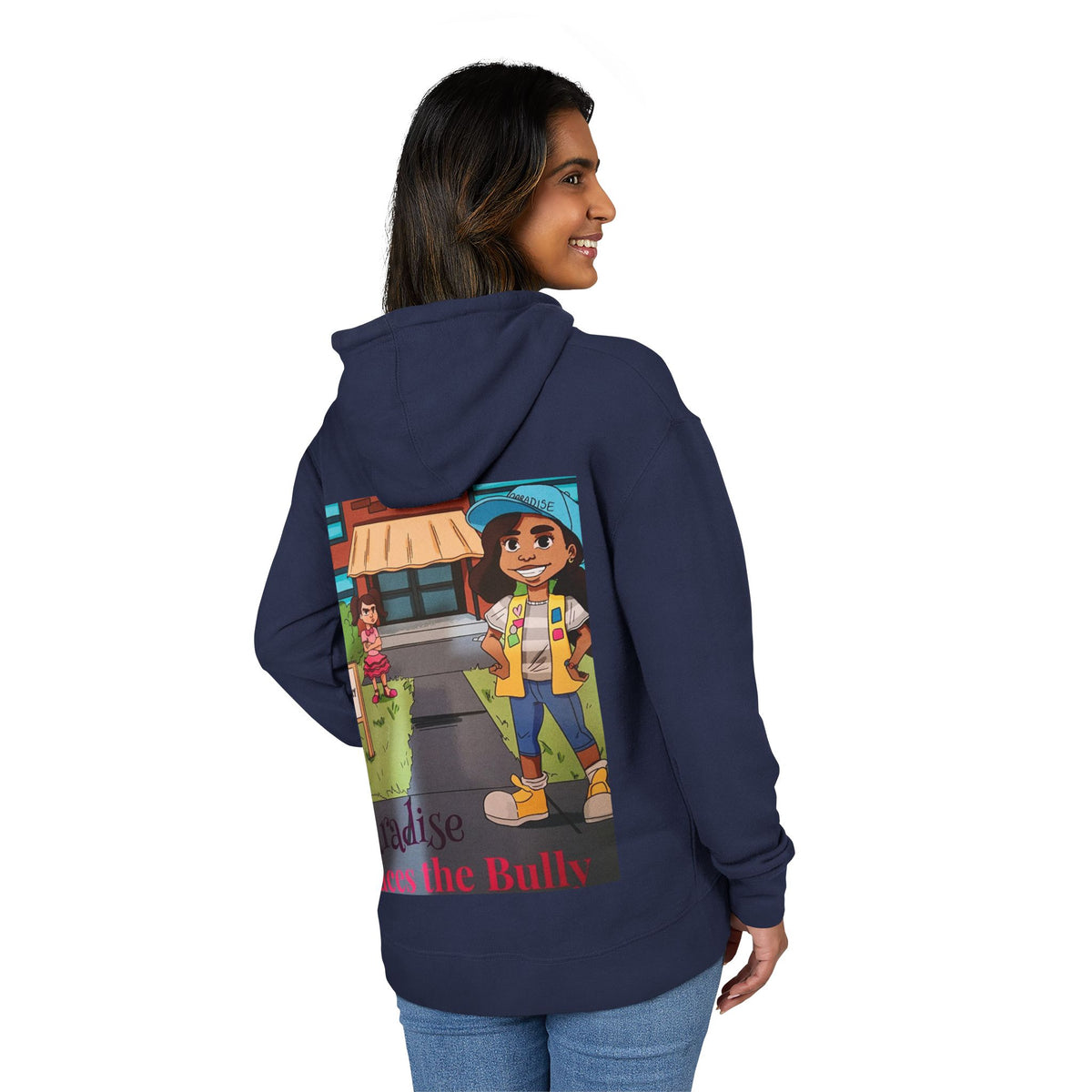 Anti-Bullying Kids Hoodie – Paradise Faces the Bully Storybook Graphic Sweatshirt