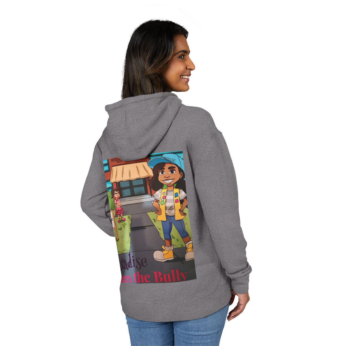 Anti-Bullying Kids Hoodie – Paradise Faces the Bully Storybook Graphic Sweatshirt