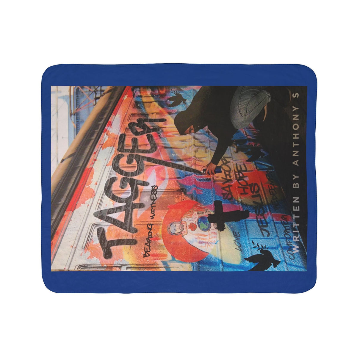 Fleece Sherpa Blanket 'TAGGER' Design