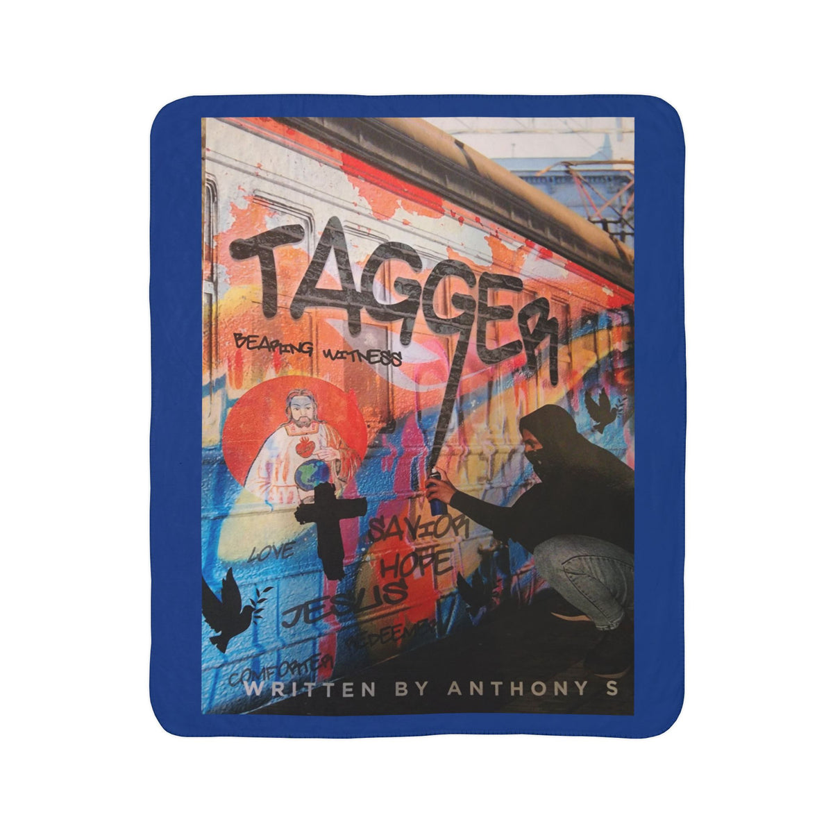 Fleece Sherpa Blanket 'TAGGER' Design