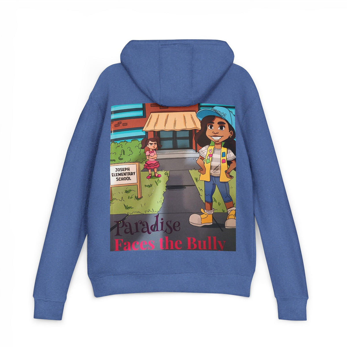 Anti-Bullying Kids Hoodie – Paradise Faces the Bully Storybook Graphic Sweatshirt