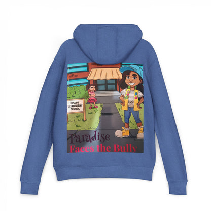 Anti-Bullying Kids Hoodie – Paradise Faces the Bully Storybook Graphic Sweatshirt