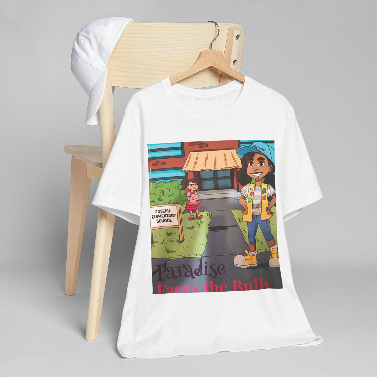 Anti-Bullying Kids Graphic Tee – Paradise Faces the Bully Inspirational T-Shirt