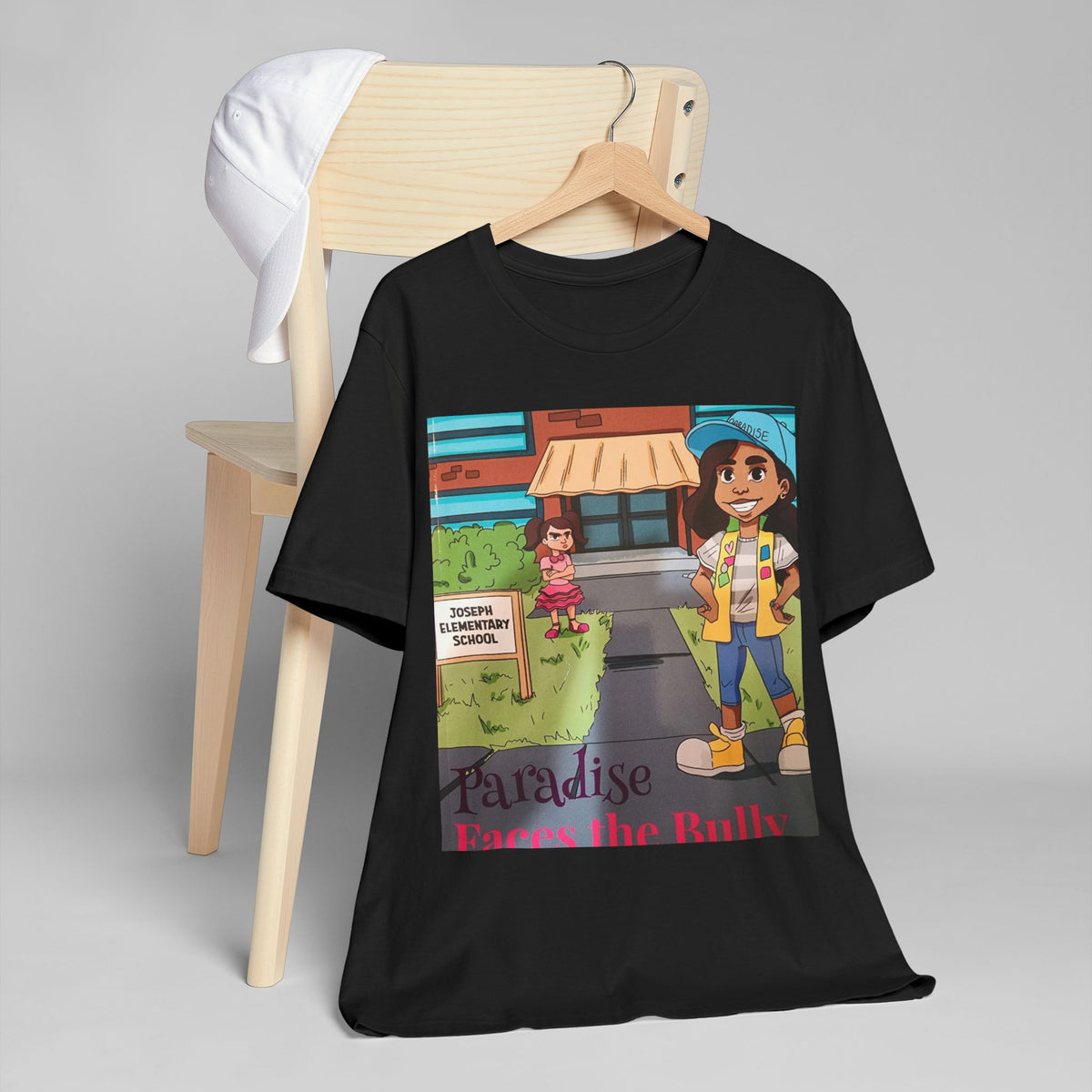 Anti-Bullying Kids Graphic Tee – Paradise Faces the Bully Inspirational T-Shirt