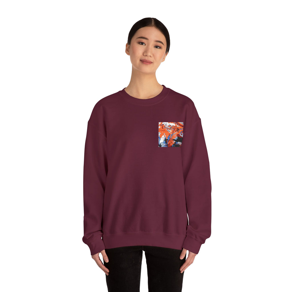 Urban Art Pocket Crewneck Sweatshirt – Tagger Graphic Streetwear for Kids