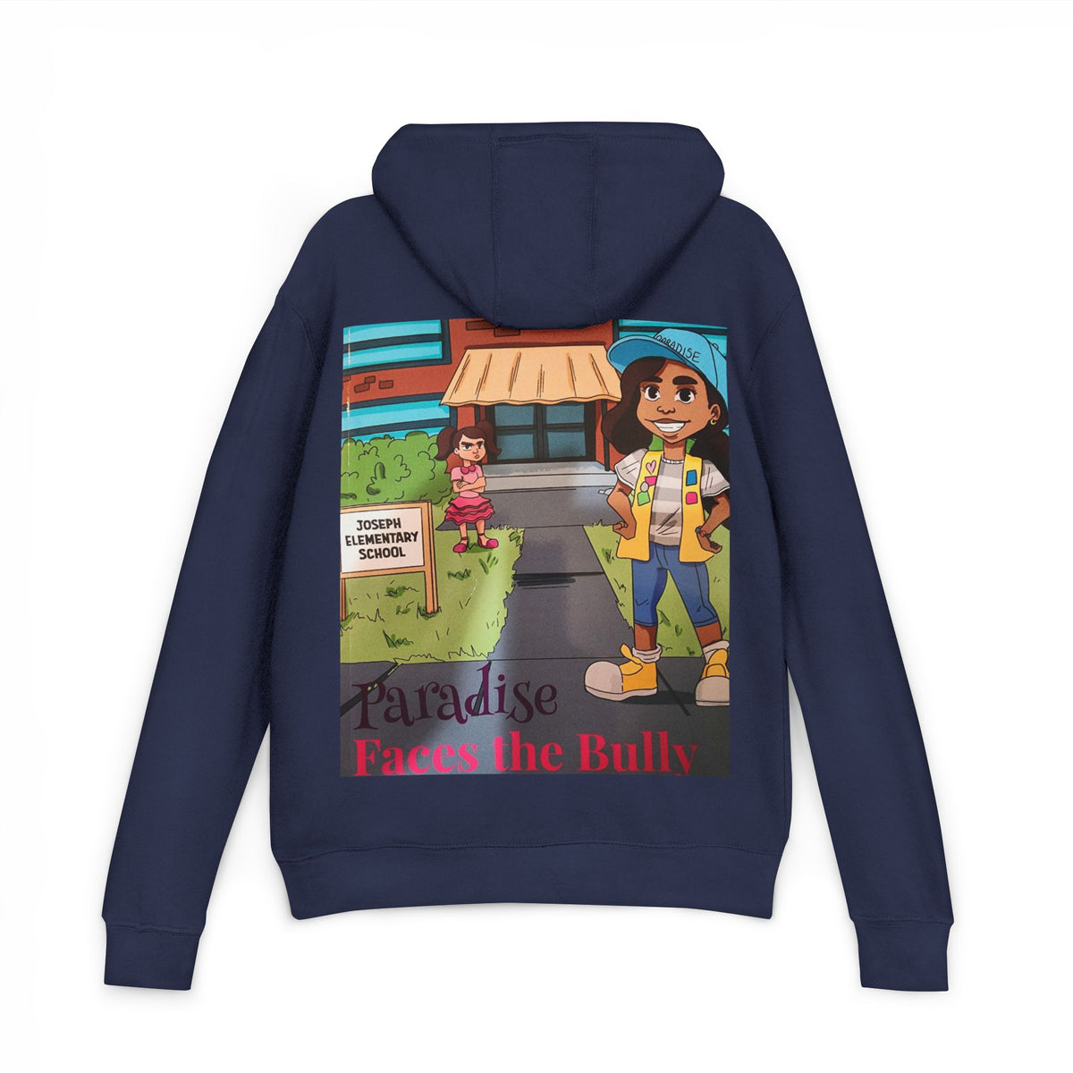 Anti-Bullying Kids Hoodie – Paradise Faces the Bully Storybook Graphic Sweatshirt