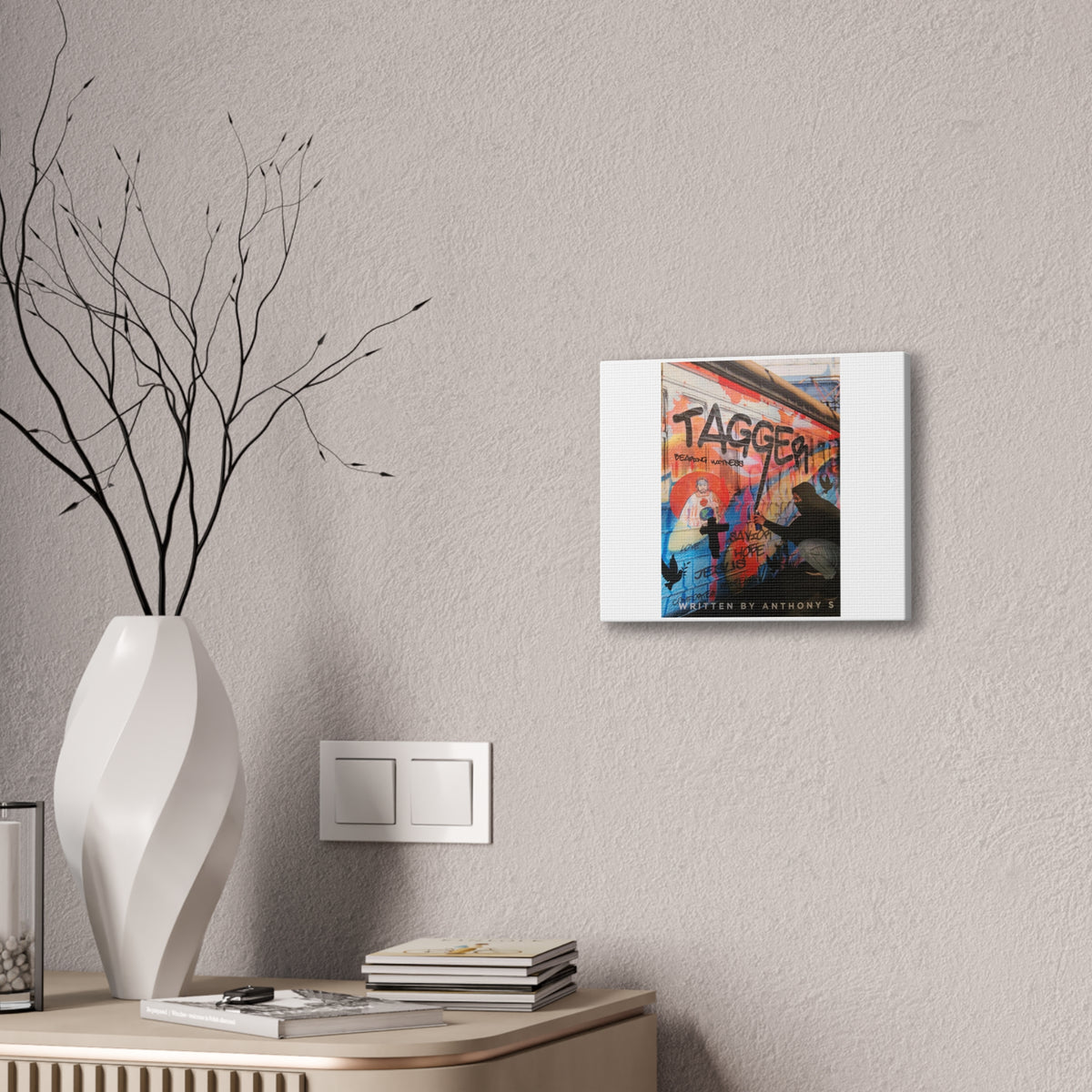 Urban Street Art Graffiti Canvas Wall Poster – Kids Room & Teen Bedroom Decor