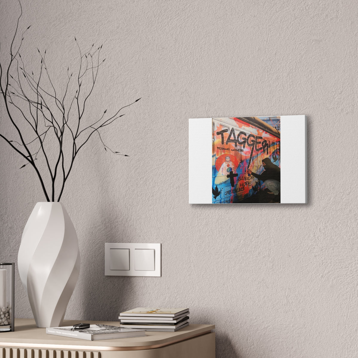 Urban Street Art Graffiti Canvas Wall Poster – Kids Room & Teen Bedroom Decor