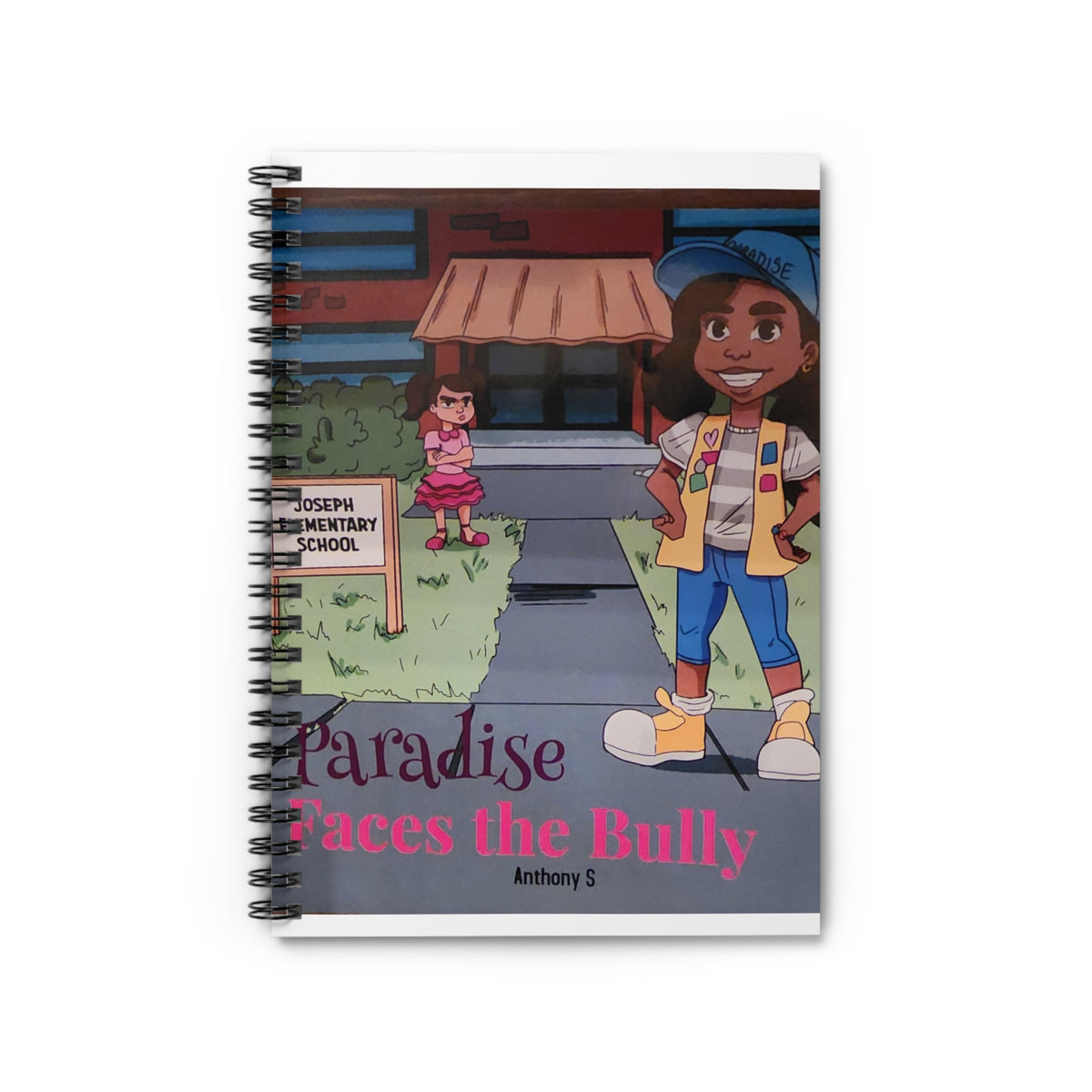Anti-Bullying Kids Journal – Paradise Faces the Bully Spiral Notebook for Girls