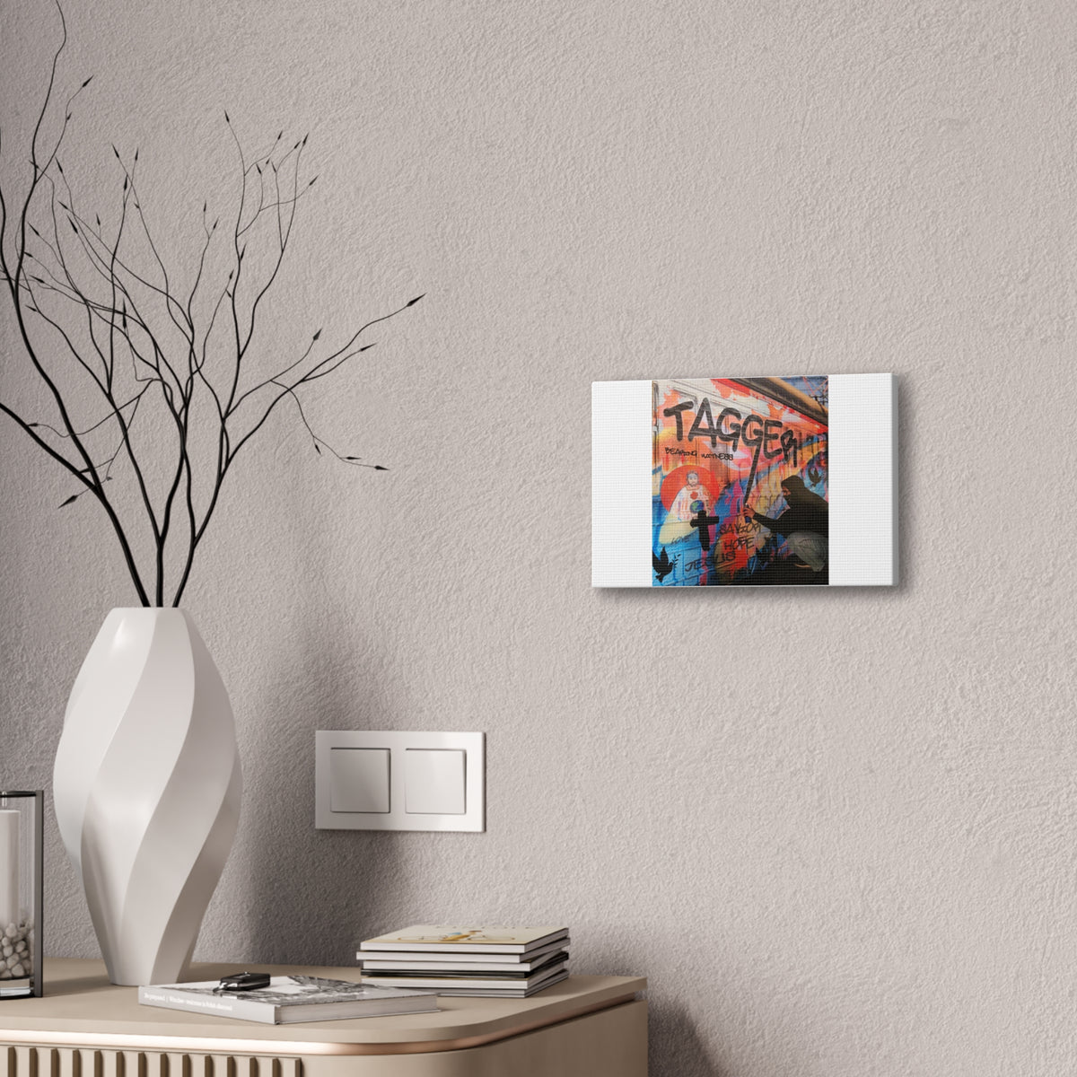 Urban Street Art Graffiti Canvas Wall Poster – Kids Room & Teen Bedroom Decor