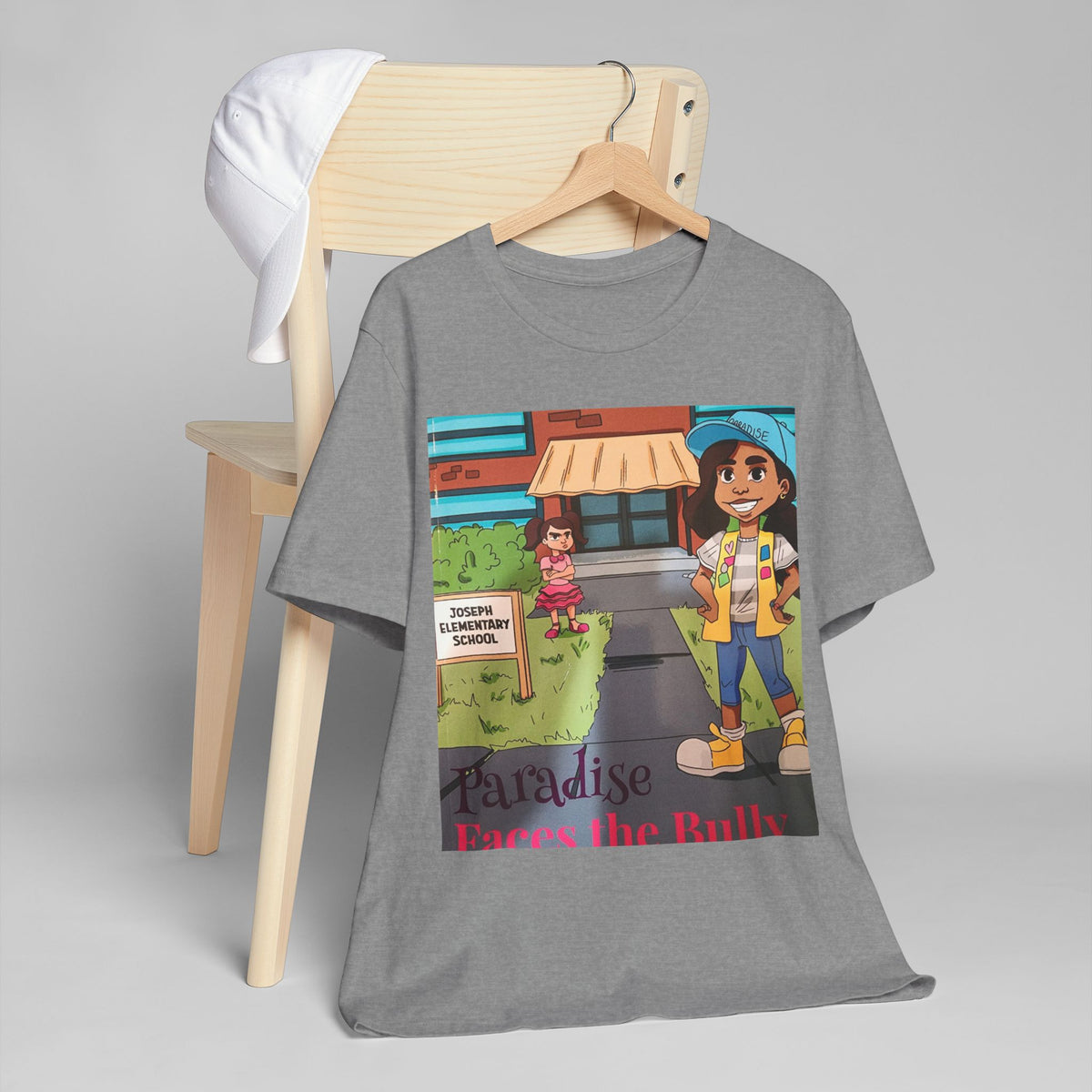 Anti-Bullying Kids Graphic Tee – Paradise Faces the Bully Inspirational T-Shirt